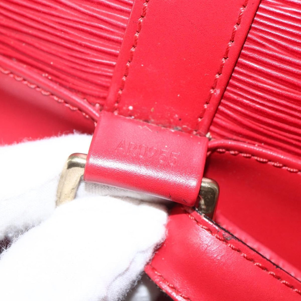 Louis Vuitton Randonnee Backpack Epi Leather Red Leather Shoulder Bag Bag (Pre-Owned)
