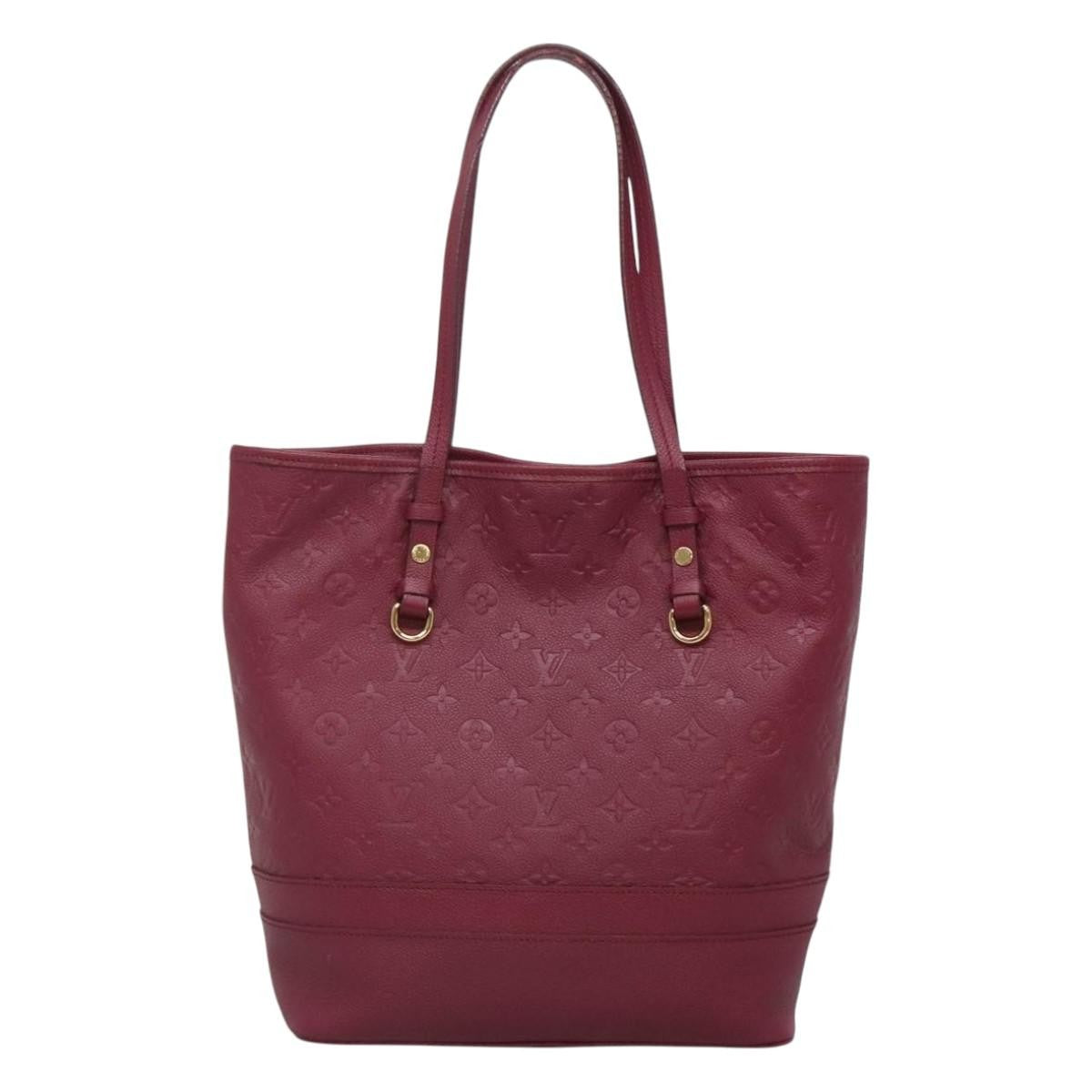 Louis Vuitton Citadine Handbag Monogram Empreinte Leather Purple Leather Tote Bag Bag (Pre-Owned)