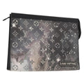 Louis Vuitton Pochette Voyage Monogram Eclipse Canvas Gray Canvas Clutche & Pouche Bag (Pre-Owned)
