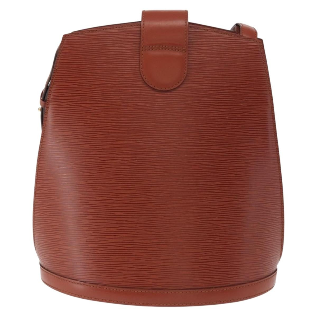 Louis Vuitton Cluny Shoulder Bag Epi Leather Brown Leather Shoulder Bag Bag (Pre-Owned)