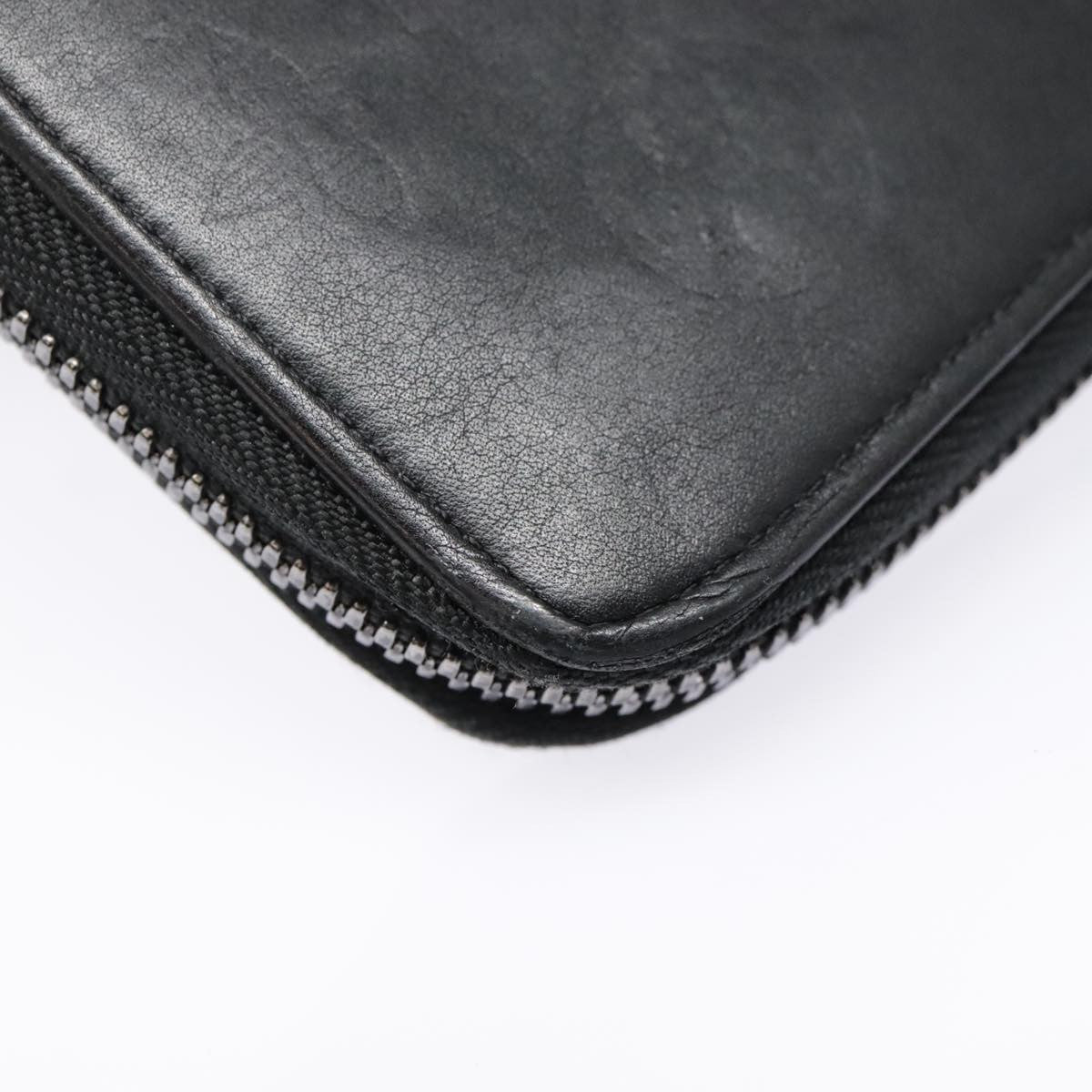 Louis Vuitton Zippy Wallet Vertical Monogram Shadow Leather Black Leather Wallets Accessory (Pre-Owned)