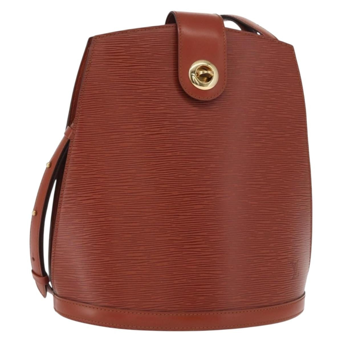 Louis Vuitton Cluny Shoulder Bag Epi Leather Brown Leather Shoulder Bag Bag (Pre-Owned)