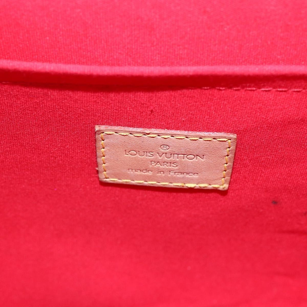 Louis Vuitton Biscayne Bay Handbag Monogram Vernis Red Patent_Leather Bag (Pre-Owned)