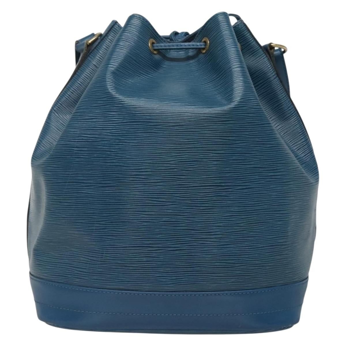 Louis Vuitton Noe Handbag Epi Leather Blue Leather Bag (Pre-Owned)