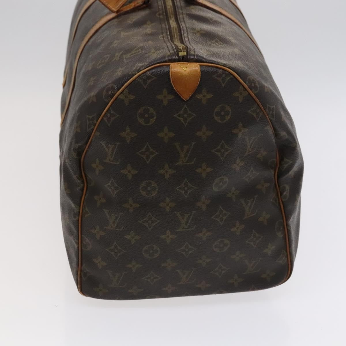 Louis Vuitton Keepall Bag Monogram Canvas Brown Canvas Bag (Pre-Owned)