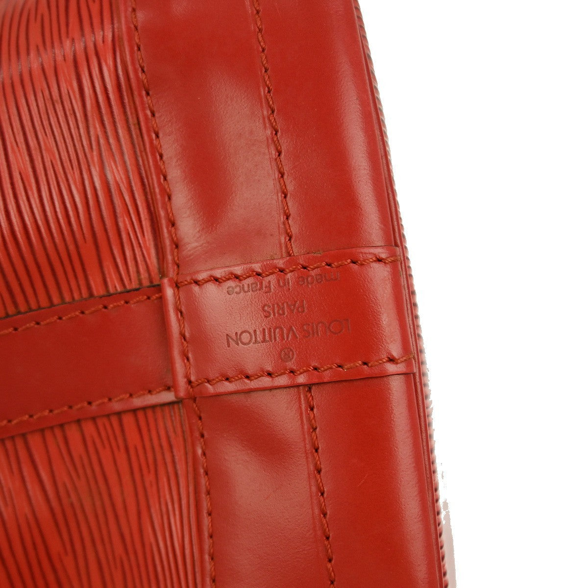 Louis Vuitton Noe Handbag Epi Leather Red Leather Shoulder Bag Bag (Pre-Owned)