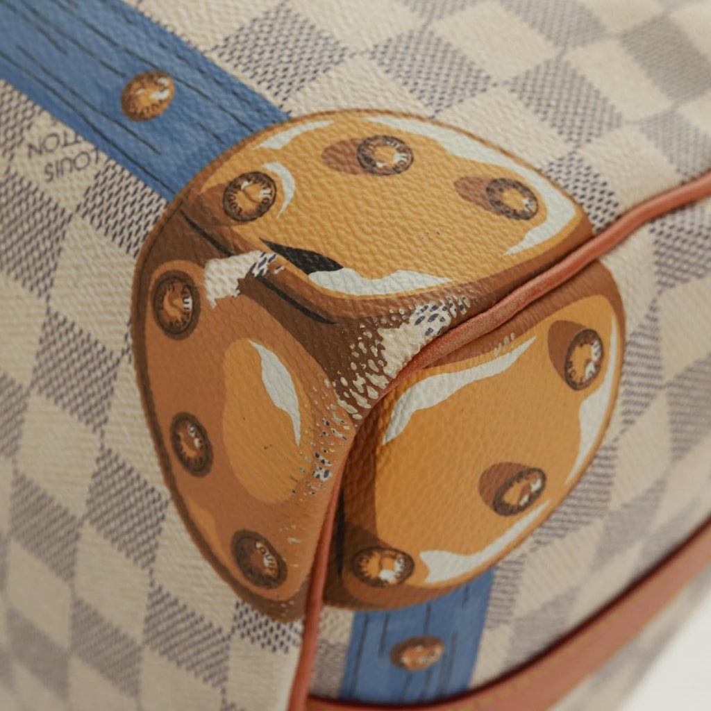 Louis Vuitton Speedy Bandouliere Bag Limited Edition Summer Trunks Monogram Canvas Multicolour Canvas Handbag (Pre-Owned)
