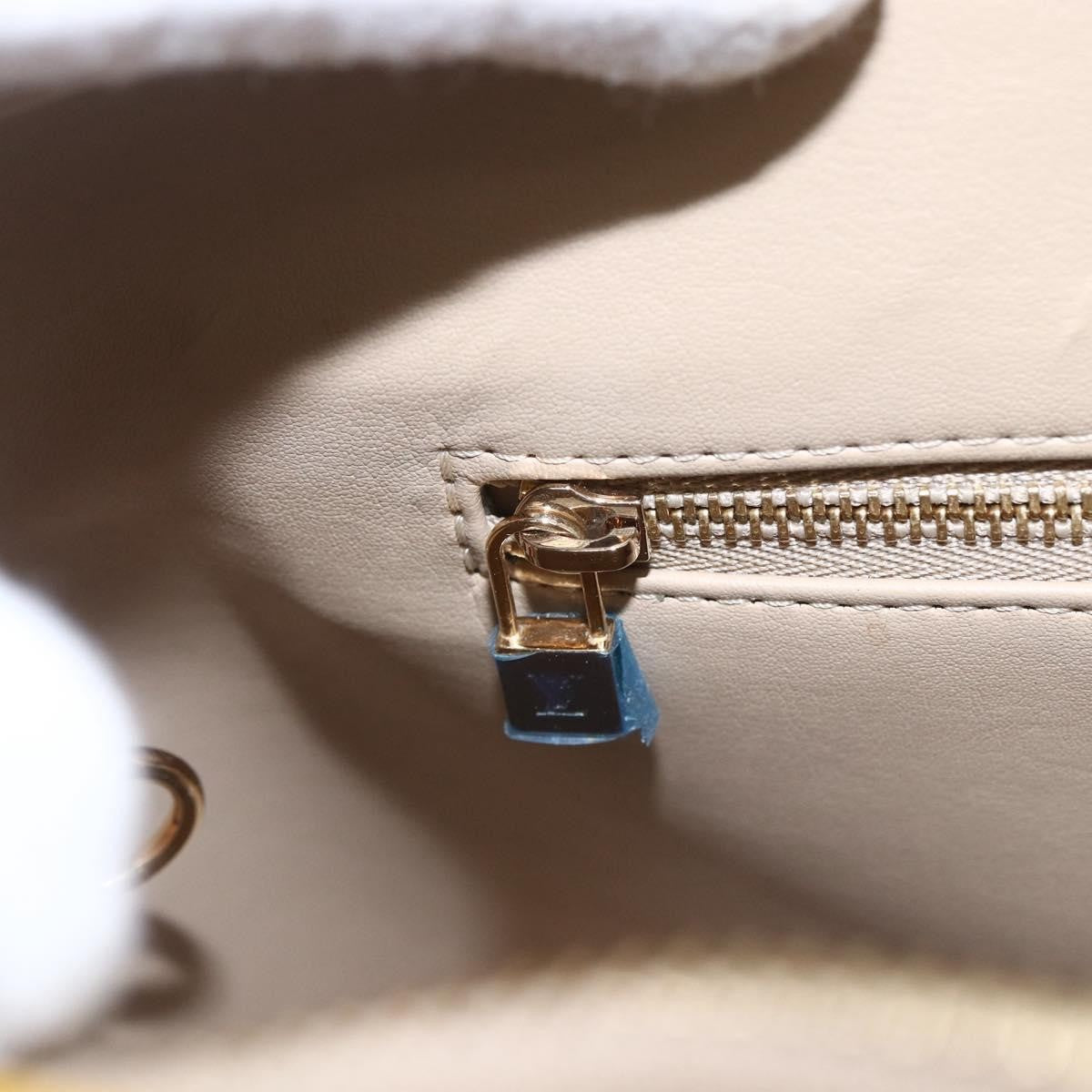 Louis Vuitton Houston Handbag Monogram Vernis Beige Patent_Leather Handbag (Pre-Owned)