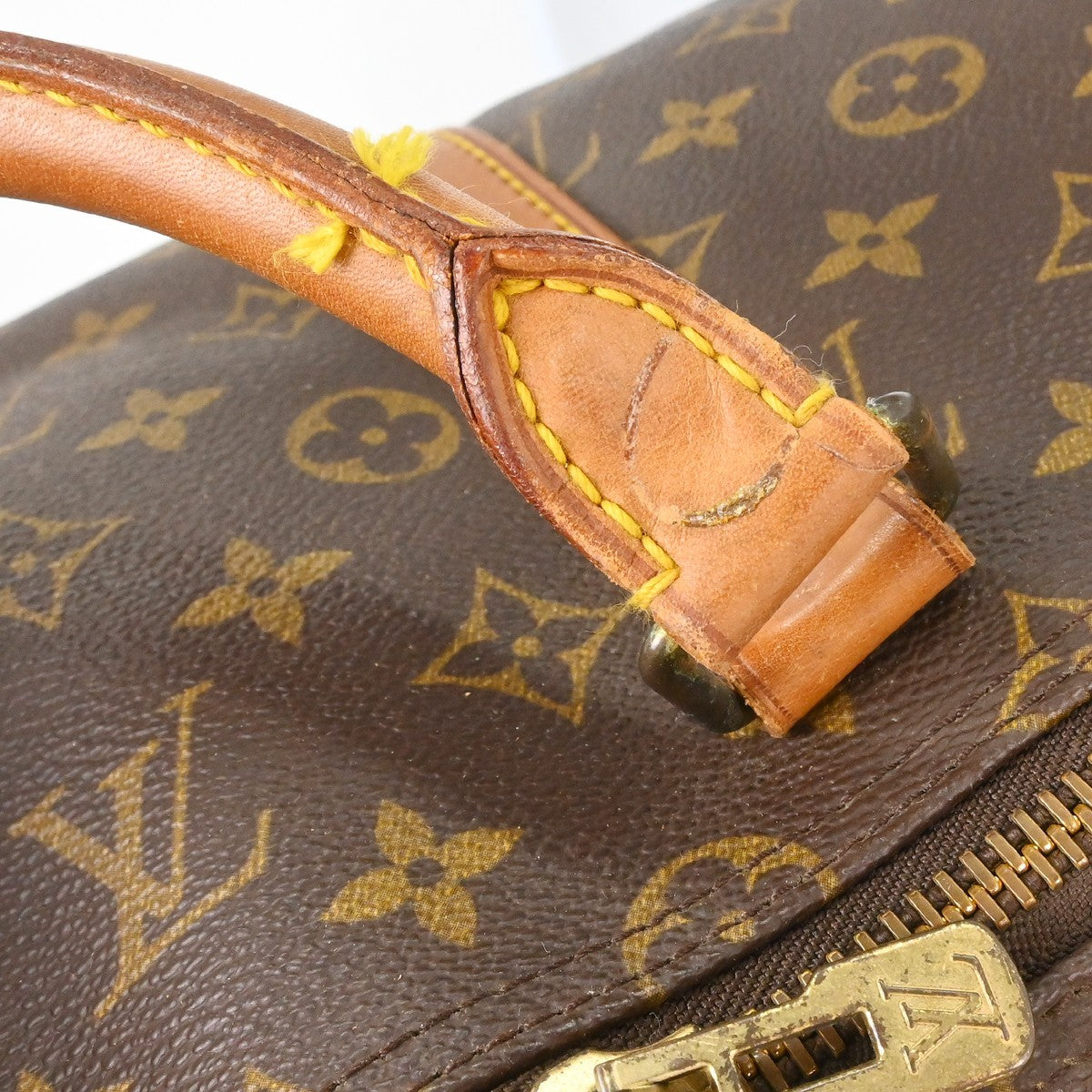 Louis Vuitton Keepall Bandouliere Bag Monogram Canvas Brown Canvas Travel Bag Bag (Pre-Owned)