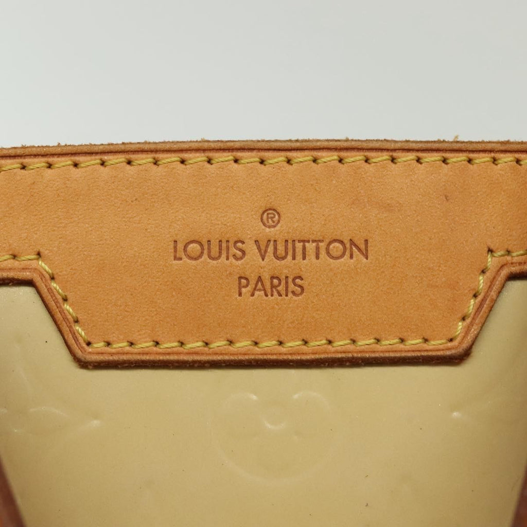 Louis Vuitton Blair Monogram Vernis Beige Patent_Leather Handbag (Pre-Owned)