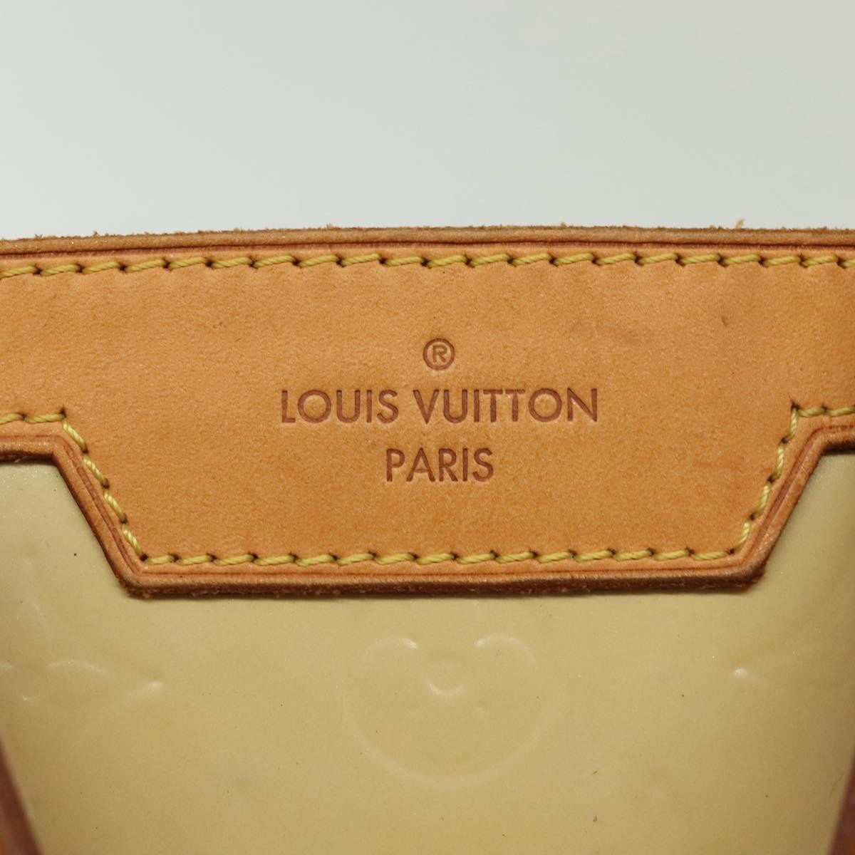 Louis Vuitton Blair Monogram Vernis Beige Patent_Leather Handbag (Pre-Owned)