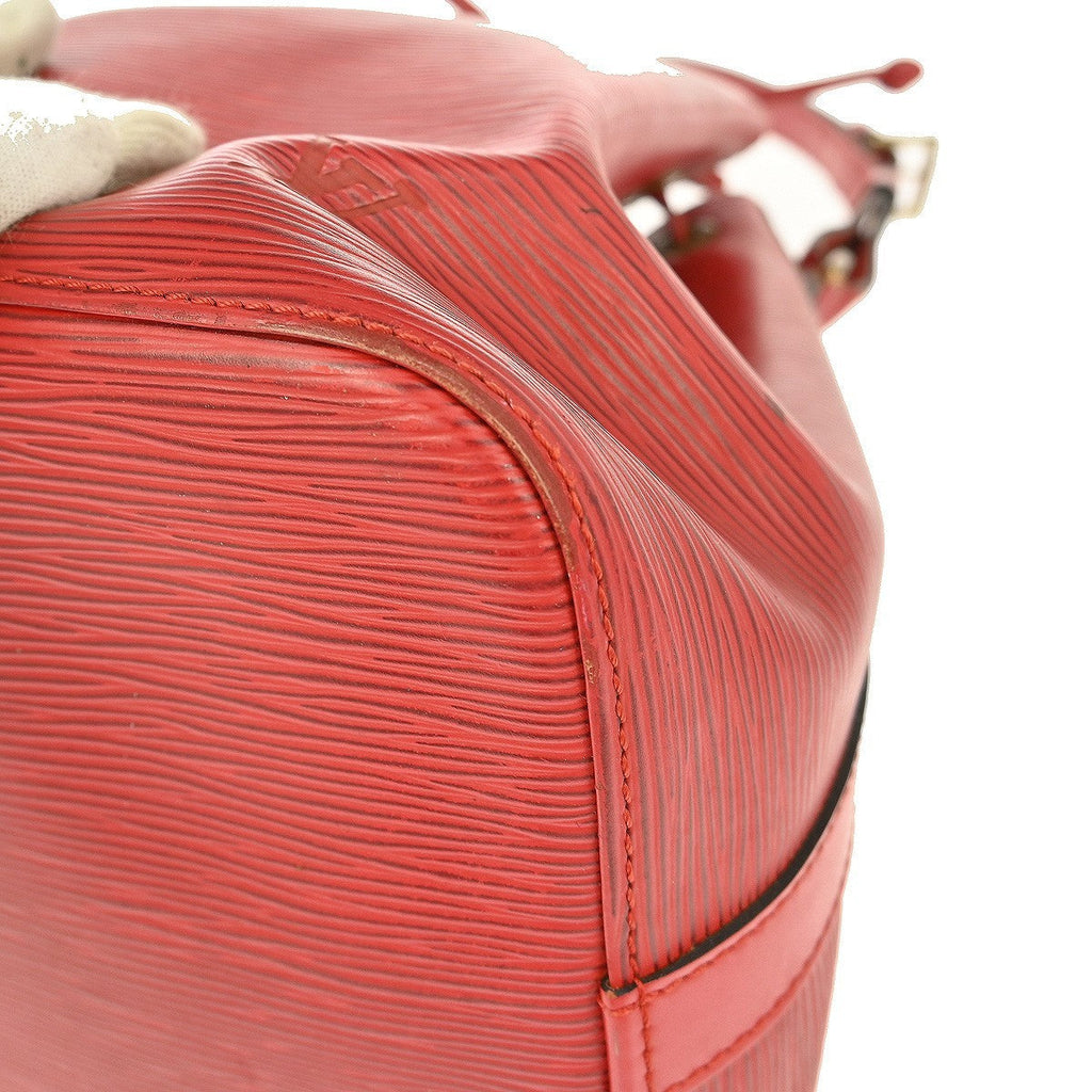 Louis Vuitton Petit Noe Handbag Epi Leather Red Leather Shoulder Bag Bag (Pre-Owned)