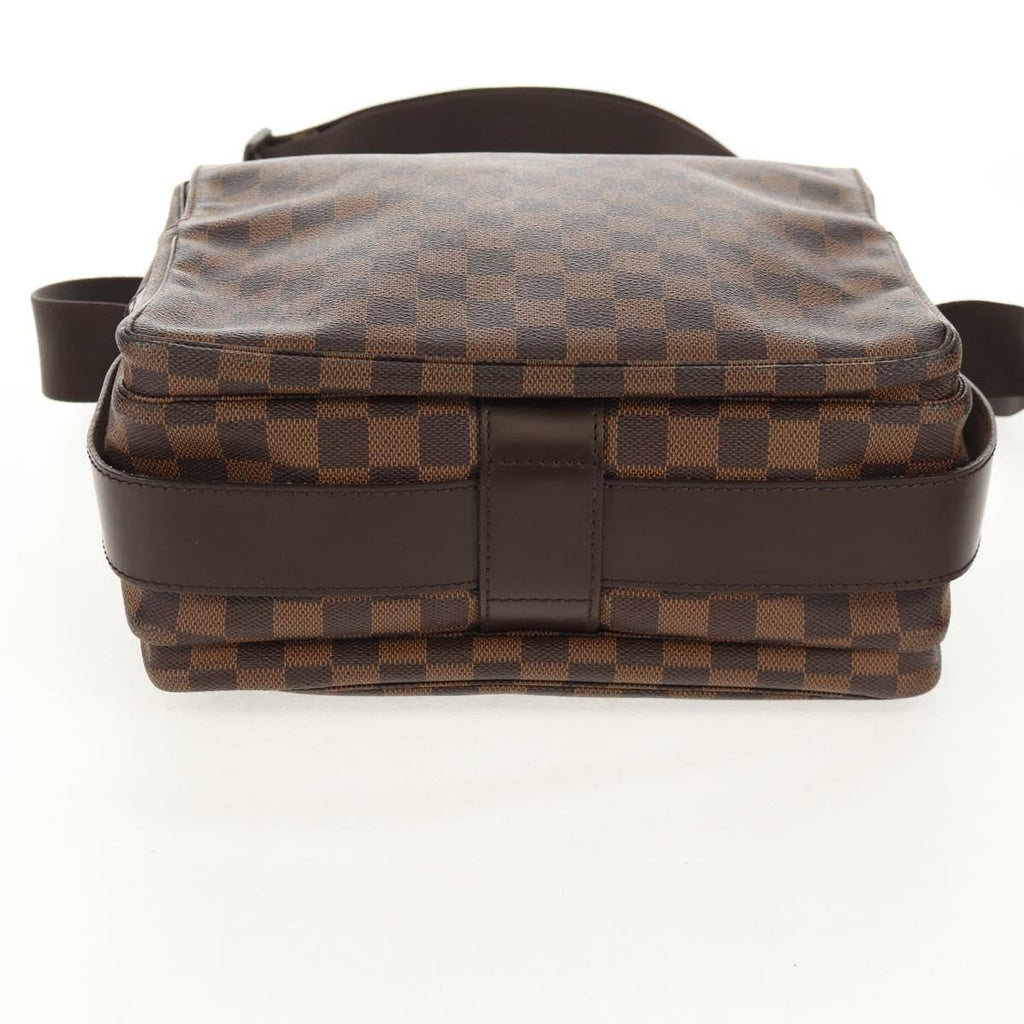 Louis Vuitton Naviglio Handbag Damier Brown Canvas Shoulder Bag Bag (Pre-Owned)