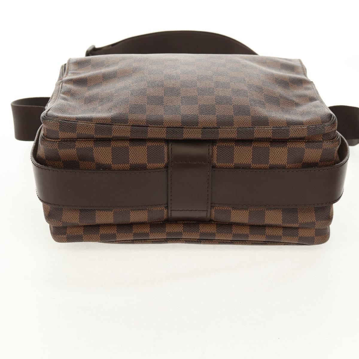 Louis Vuitton Naviglio Handbag Damier Brown Canvas Shoulder Bag Bag (Pre-Owned)