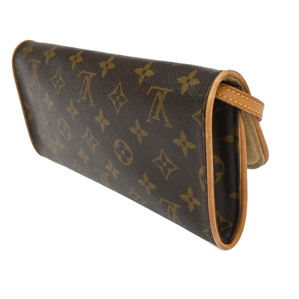 Louis Vuitton Twin Handbag Monogram Canvas Brown Canvas Clutche & Pouche Bag (Pre-Owned)