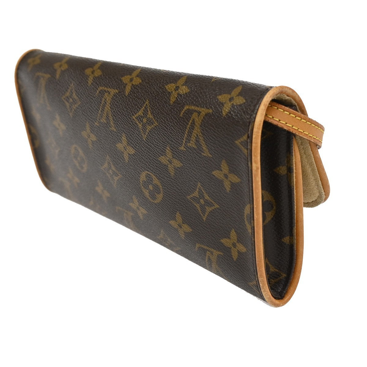Louis Vuitton Twin Handbag Monogram Canvas Brown Canvas Clutche & Pouche Bag (Pre-Owned)