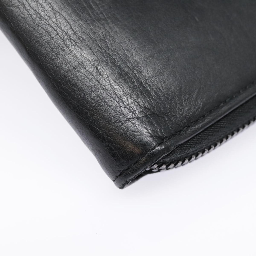 Louis Vuitton Zippy Wallet Vertical Monogram Shadow Leather Black Leather Wallets Accessory (Pre-Owned)
