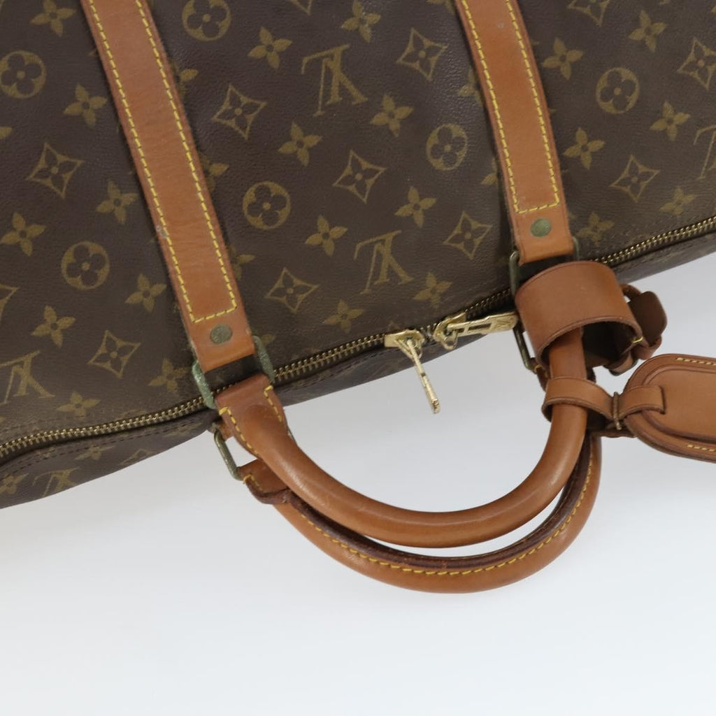 Louis Vuitton Keepall Bag Monogram Canvas Brown Canvas Travel Bag Bag (Pre-Owned)