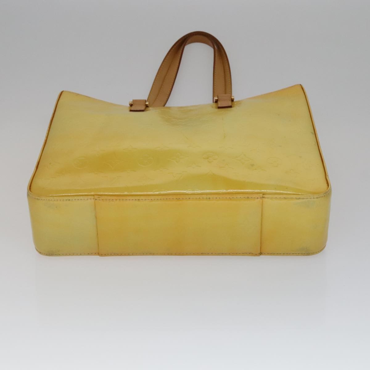 Louis Vuitton Columbus Handbag Monogram Vernis Yellow Patent_Leather Bag (Pre-Owned)