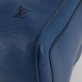 Louis Vuitton Keepall Bag Epi Leather Blue Leather Travel Bag Bag (Pre-Owned)