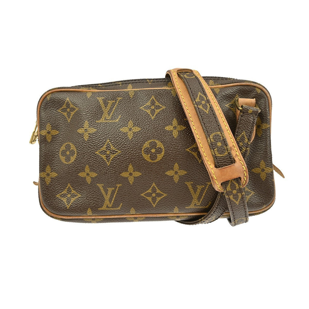 Louis Vuitton Pochette Marly Bandouliere Bag Monogram Canvas Brown Canvas Shoulder Bag Bag (Pre-Owned)