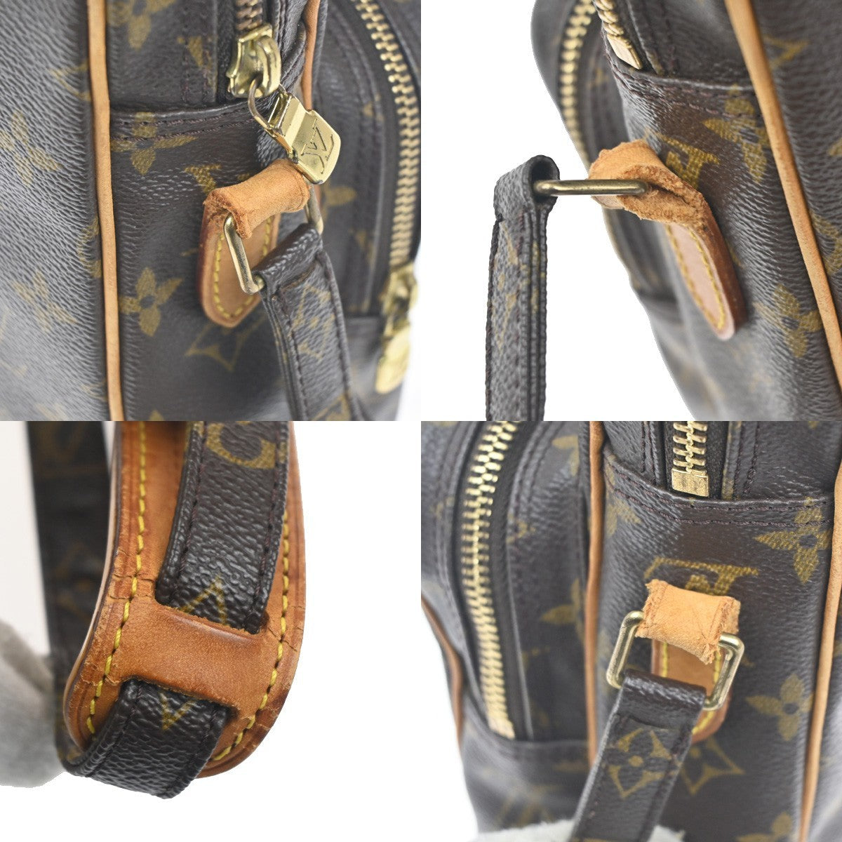 Louis Vuitton Amazone Bag Monogram Canvas Brown Canvas Shoulder Bag Bag (Pre-Owned)
