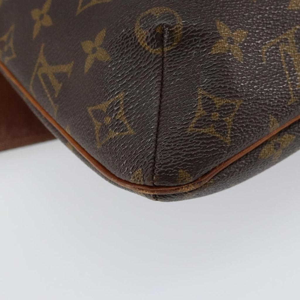 Louis Vuitton Musette Handbag Monogram Canvas Brown Canvas Shoulder Bag Bag (Pre-Owned)