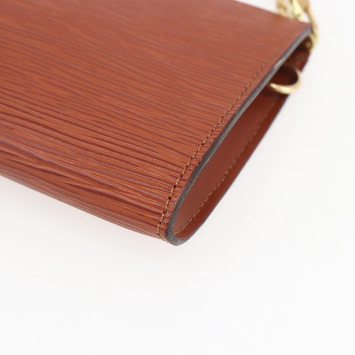 Louis Vuitton Pochette Accessoires Epi Leather Brown Leather Clutche & Pouche Bag (Pre-Owned)