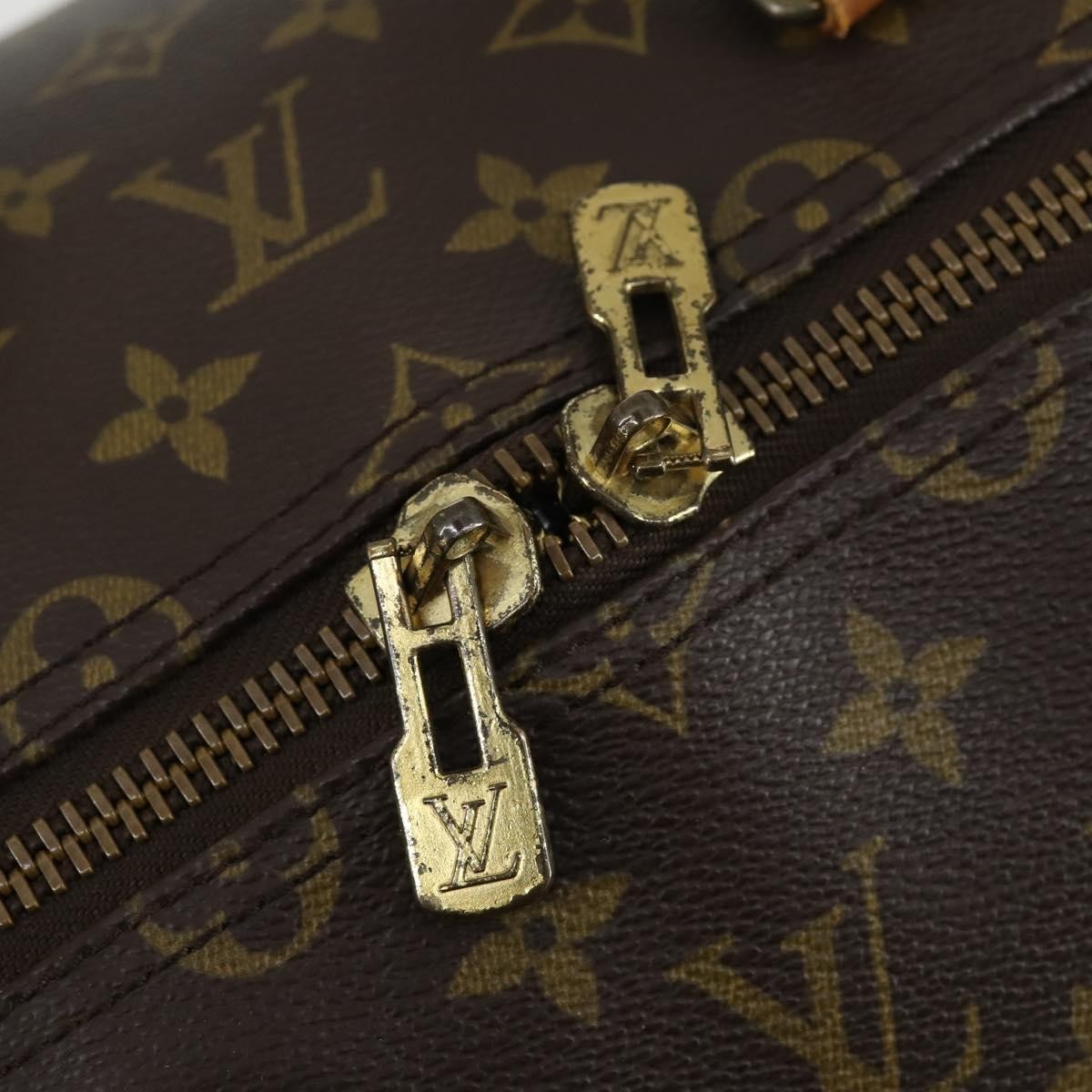 Louis Vuitton Keepall Bag Monogram Canvas Brown Canvas Handbag (Pre-Owned)