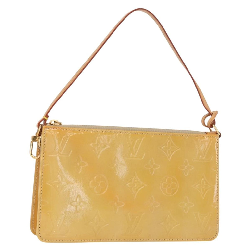 Louis Vuitton Lexington Pochette Patent Leather Beige Patent_Leather Clutche & Pouche Bag (Pre-Owned)