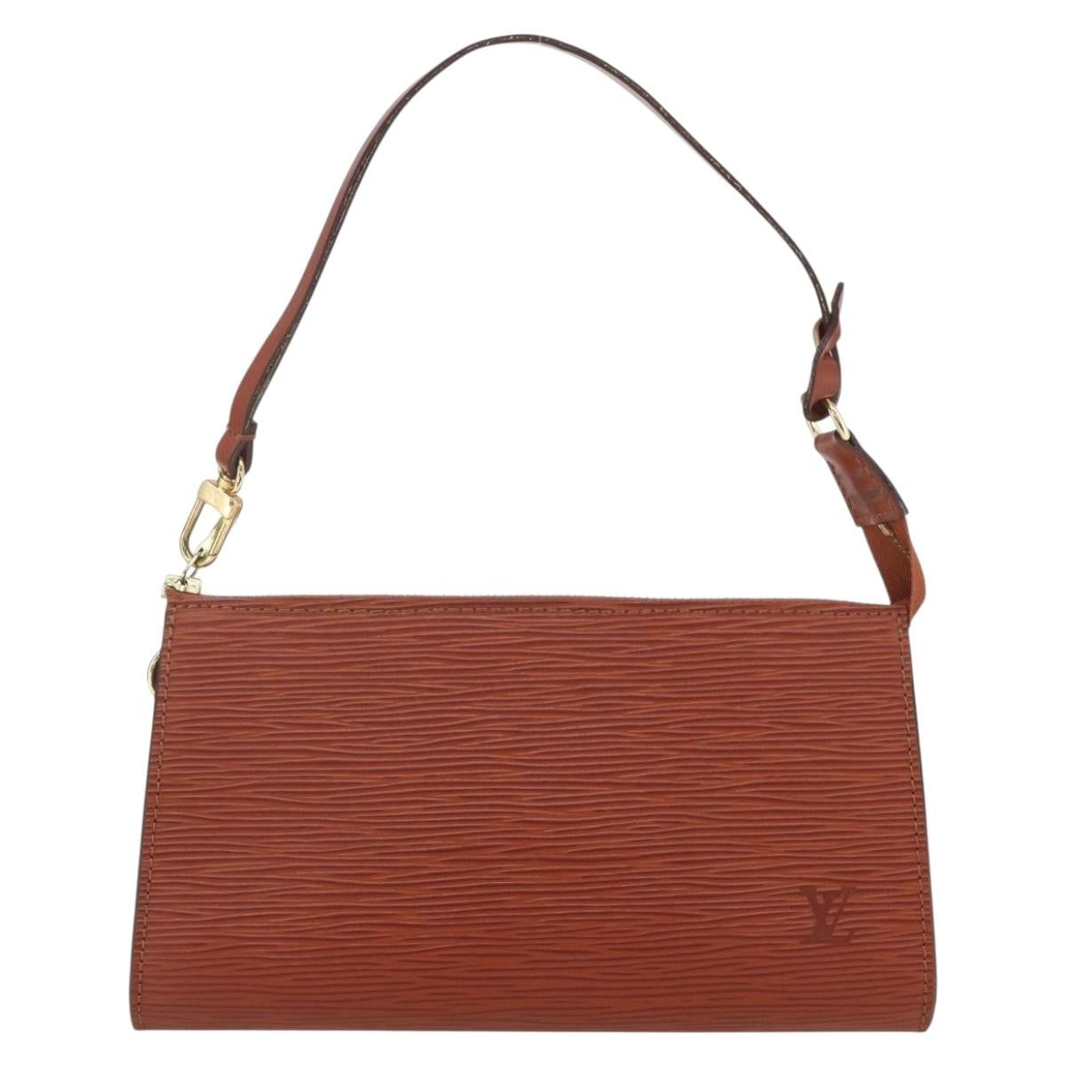 Louis Vuitton Pochette Accessoires Epi Leather Brown Leather Clutche & Pouche Bag (Pre-Owned)