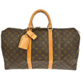 Louis Vuitton Keepall Bag Monogram Canvas Brown Canvas Travel Bag Bag (Pre-Owned)