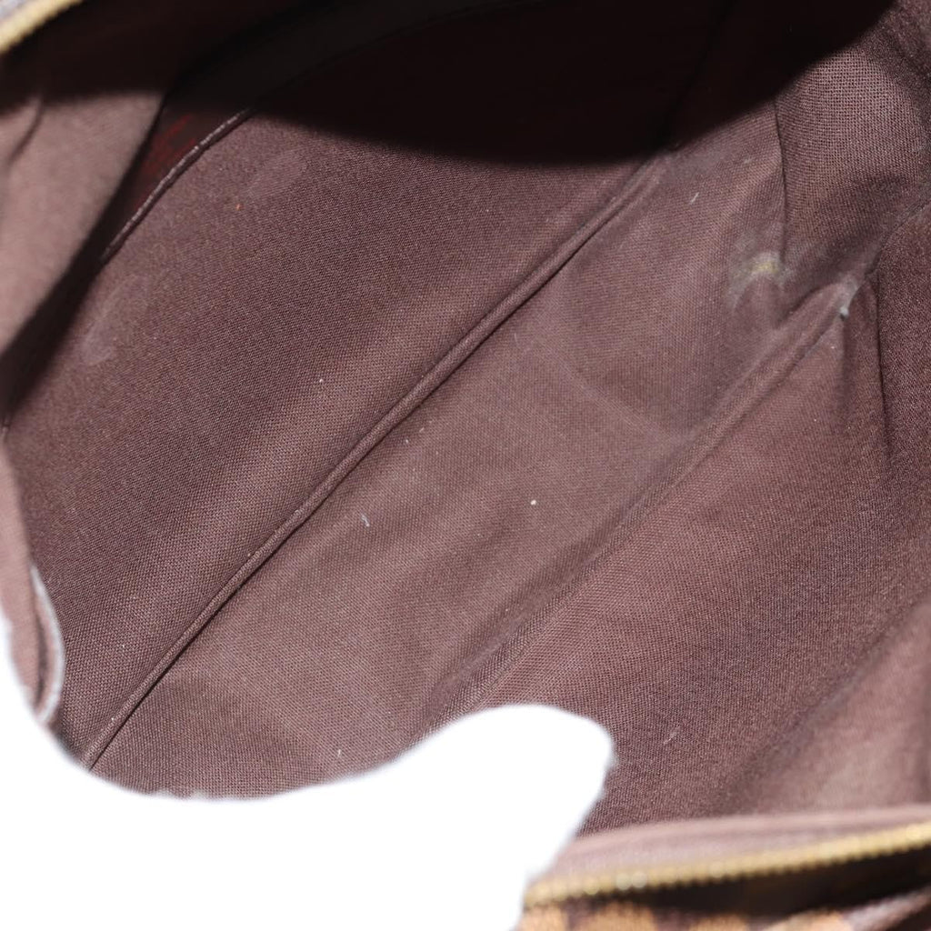 Louis Vuitton Naviglio Handbag Damier Brown Canvas Shoulder Bag Bag (Pre-Owned)