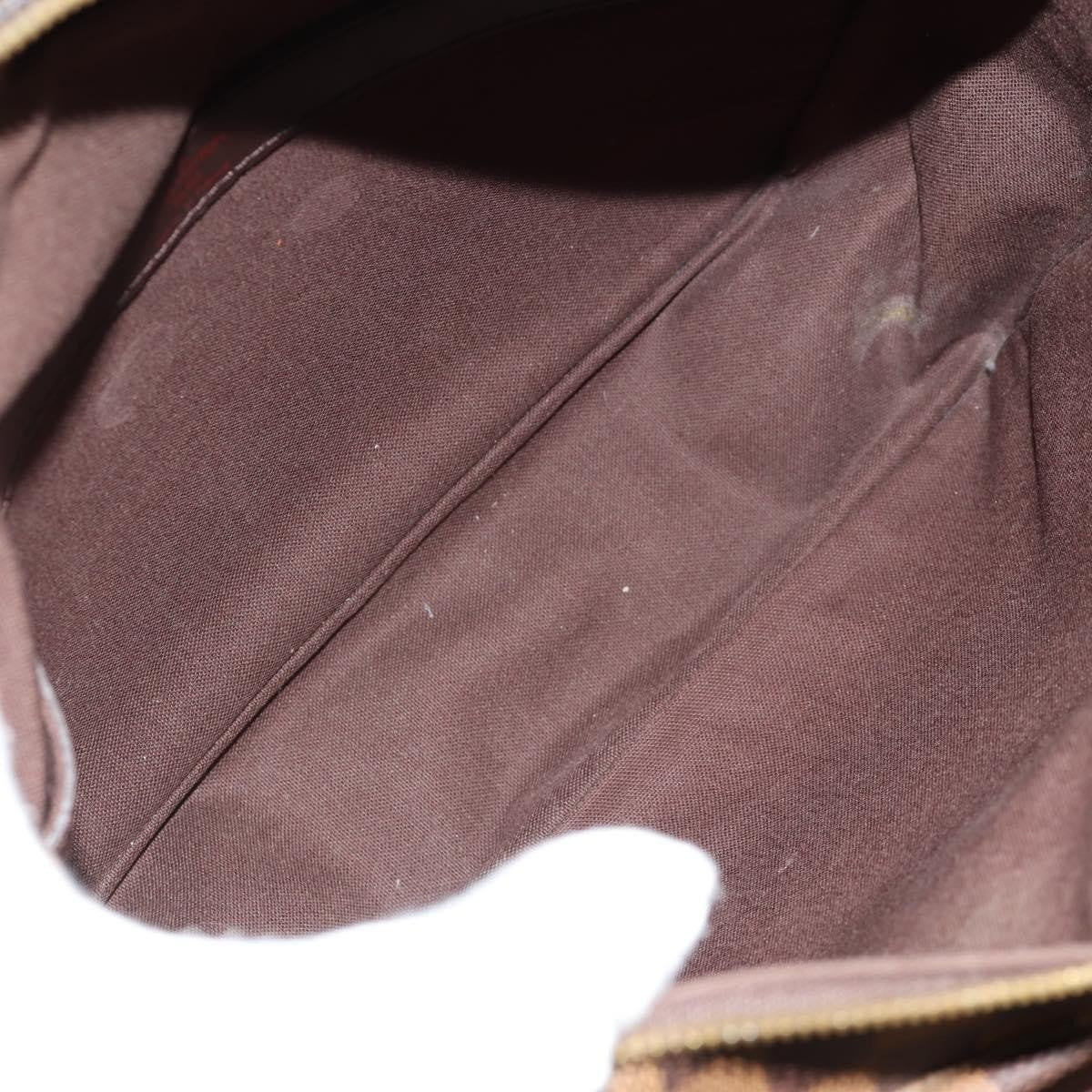 Louis Vuitton Naviglio Handbag Damier Brown Canvas Shoulder Bag Bag (Pre-Owned)