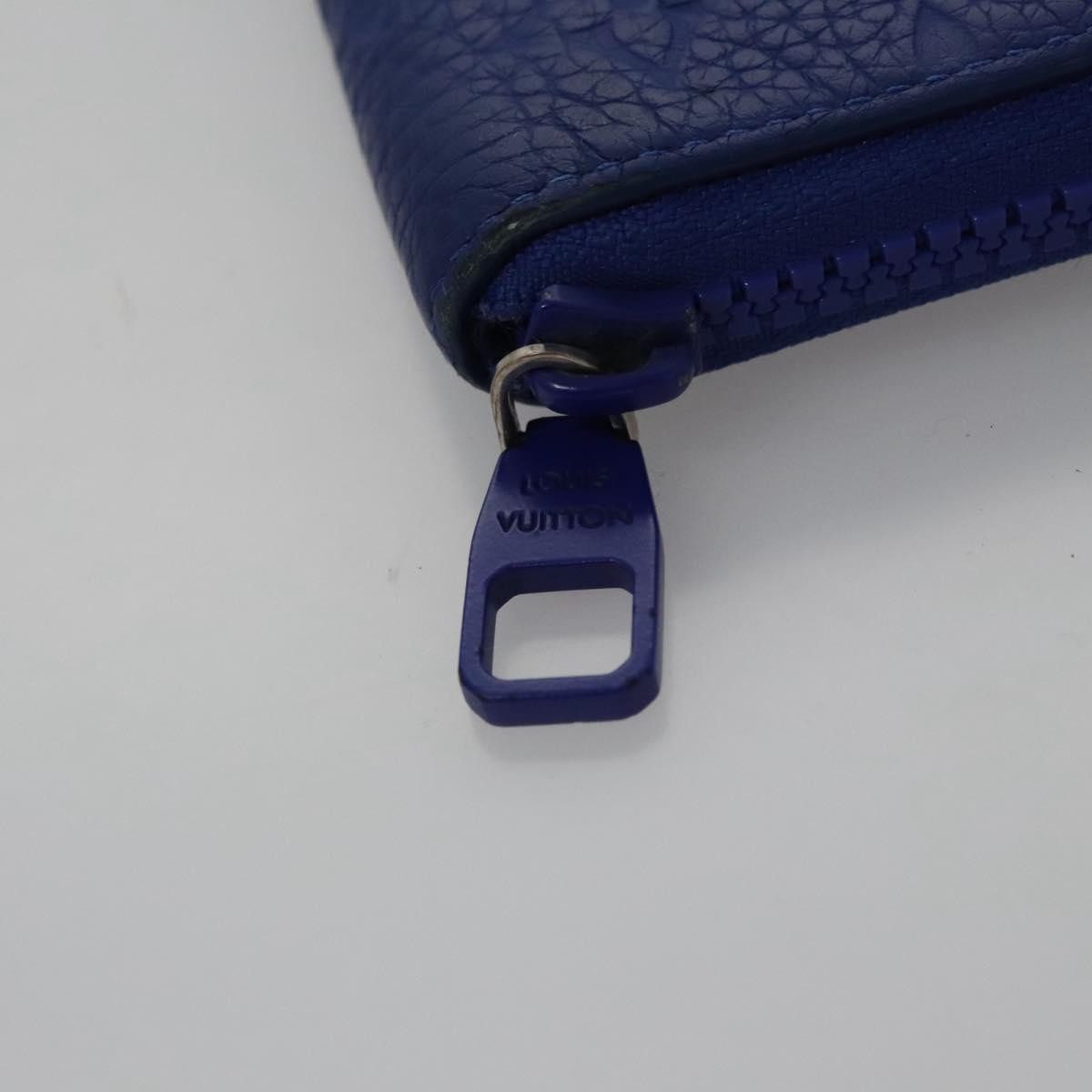 Louis Vuitton Portefeuille Zippy Monogramme Empreinte Monogramme Empreinte Blue Leather Wallets Accessory (Pre-Owned)