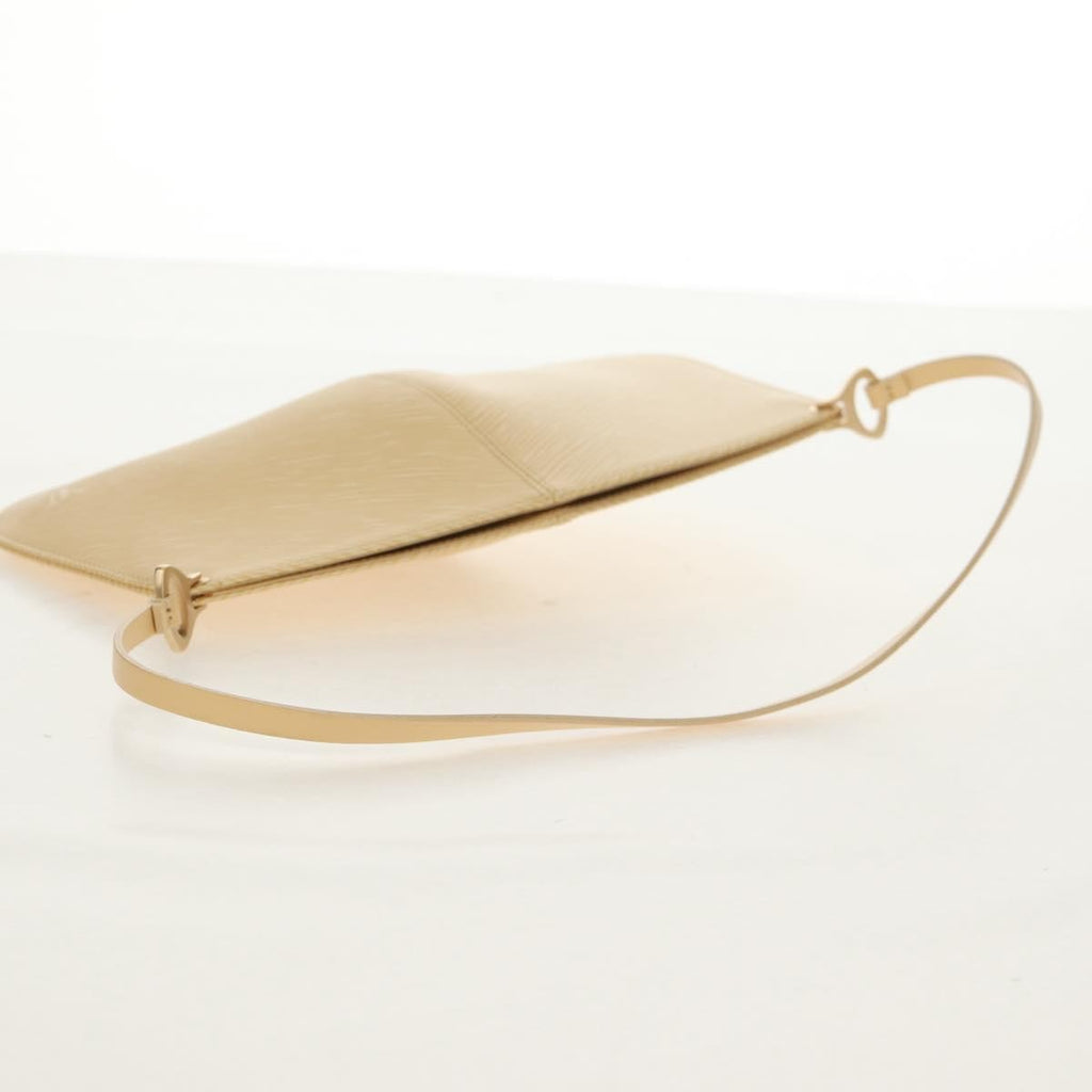 Louis Vuitton Demi Lune Pochette Epi Leather Beige Leather Clutche & Pouche Bag (Pre-Owned)