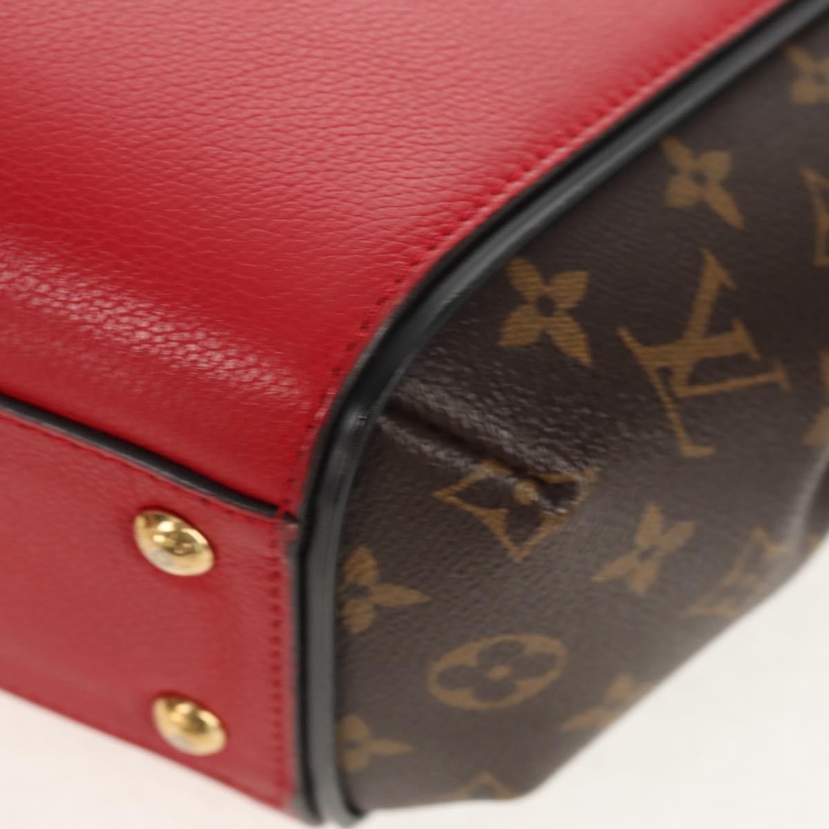 Louis Vuitton Kimono Handbag Monogram Canvas And Leather Red Canvas Handbag (Pre-Owned)