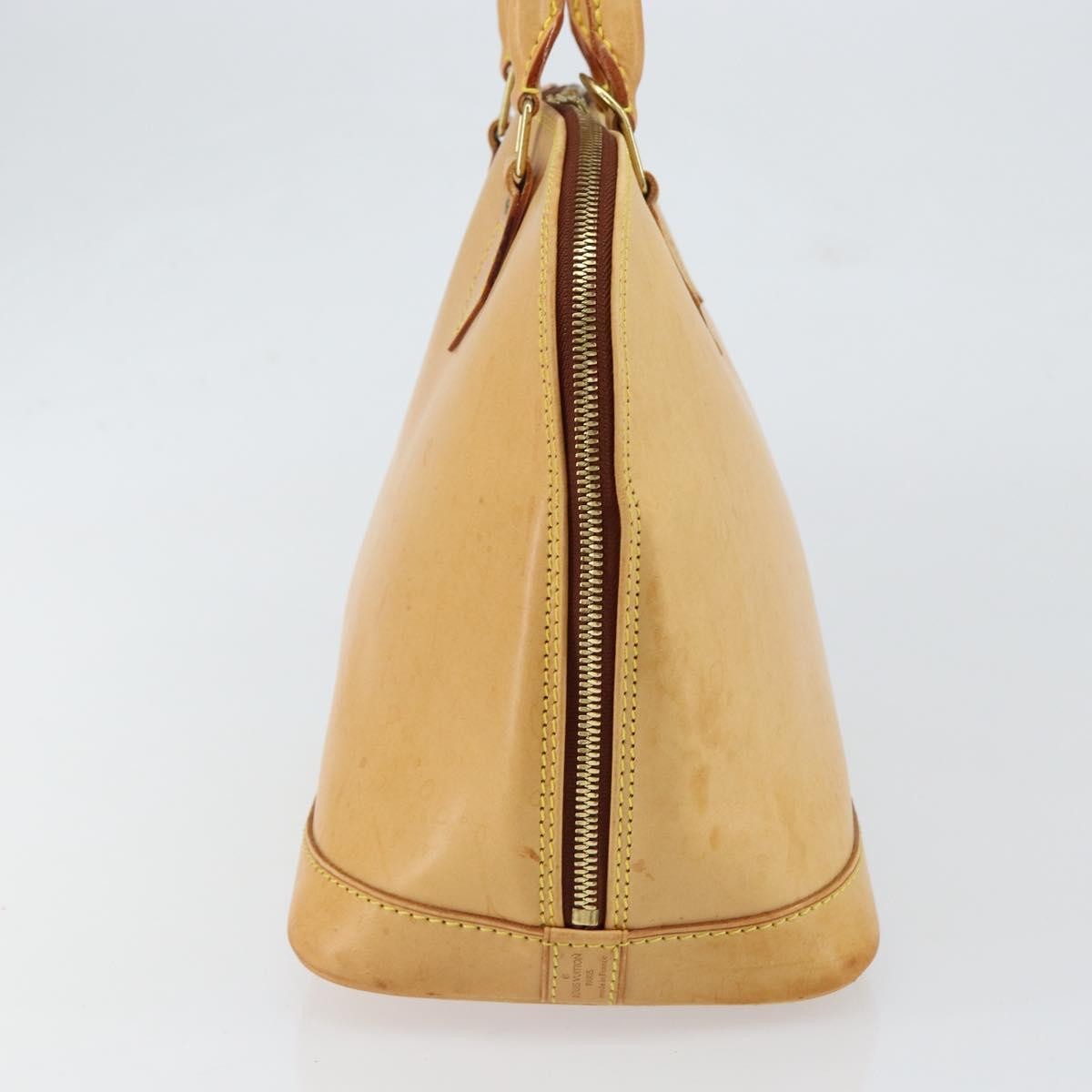 Louis Vuitton Alma Handbag Nomade Leather Beige Leather Handbag (Pre-Owned)
