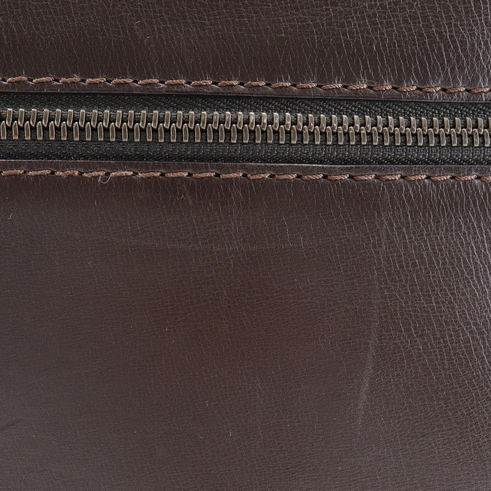 Louis Vuitton Sac Plat Crossbody Bag Utah Leather Brown Leather Shoulder Bag Bag (Pre-Owned)