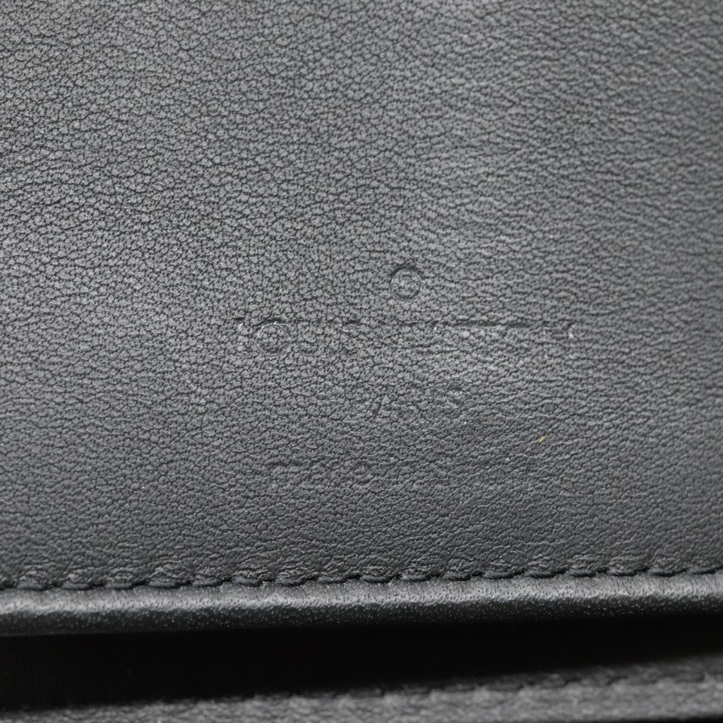 Louis Vuitton Zippy Wallet Vertical Monogram Shadow Leather Black Leather Wallets Accessory (Pre-Owned)