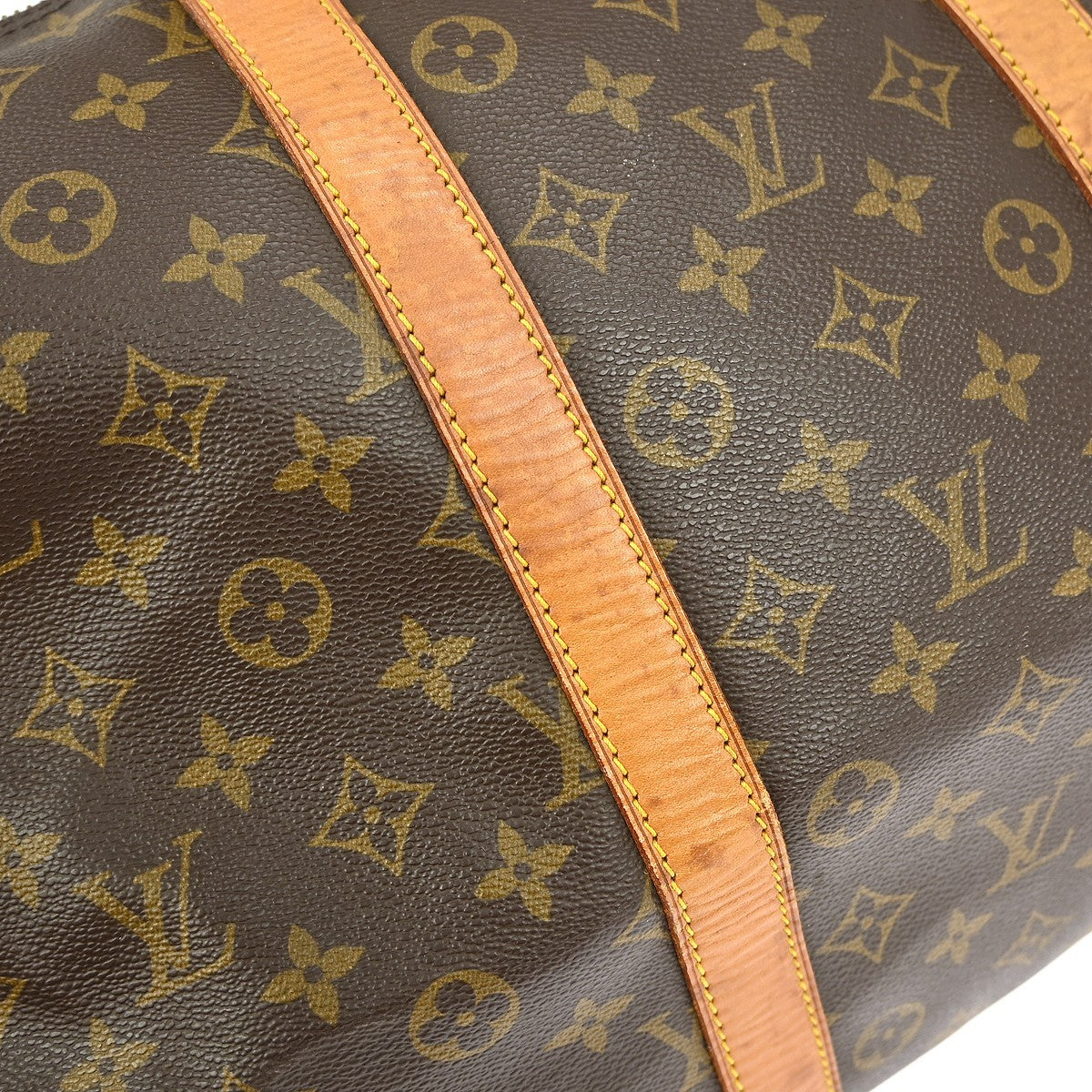Louis Vuitton Keepall Bag Monogram Canvas Brown Canvas Travel Bag Bag (Pre-Owned)