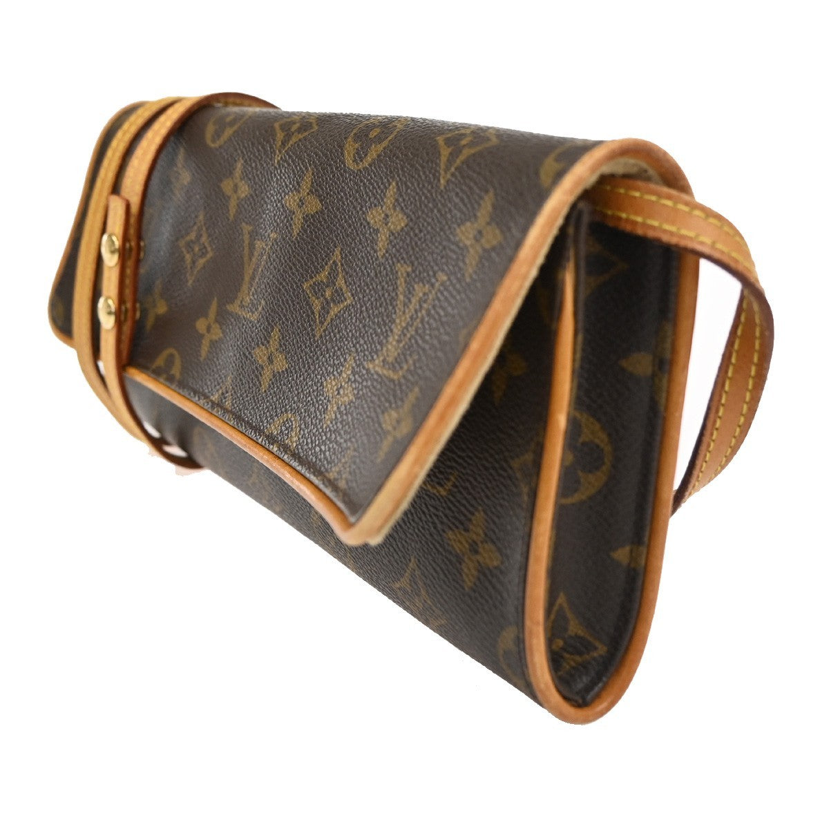 Louis Vuitton Twin Handbag Monogram Canvas Brown Canvas Clutche & Pouche Bag (Pre-Owned)