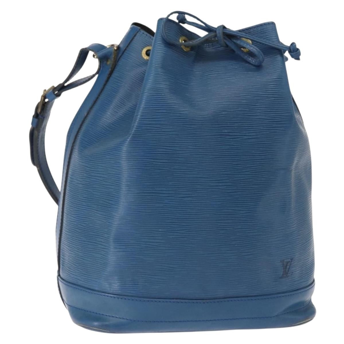 Louis Vuitton Noe Handbag Epi Leather Blue Leather Shoulder Bag Bag (Pre-Owned)