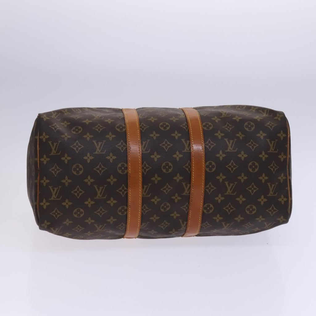Louis Vuitton Keepall Bag Monogram Canvas Brown Canvas Travel Bag Bag (Pre-Owned)