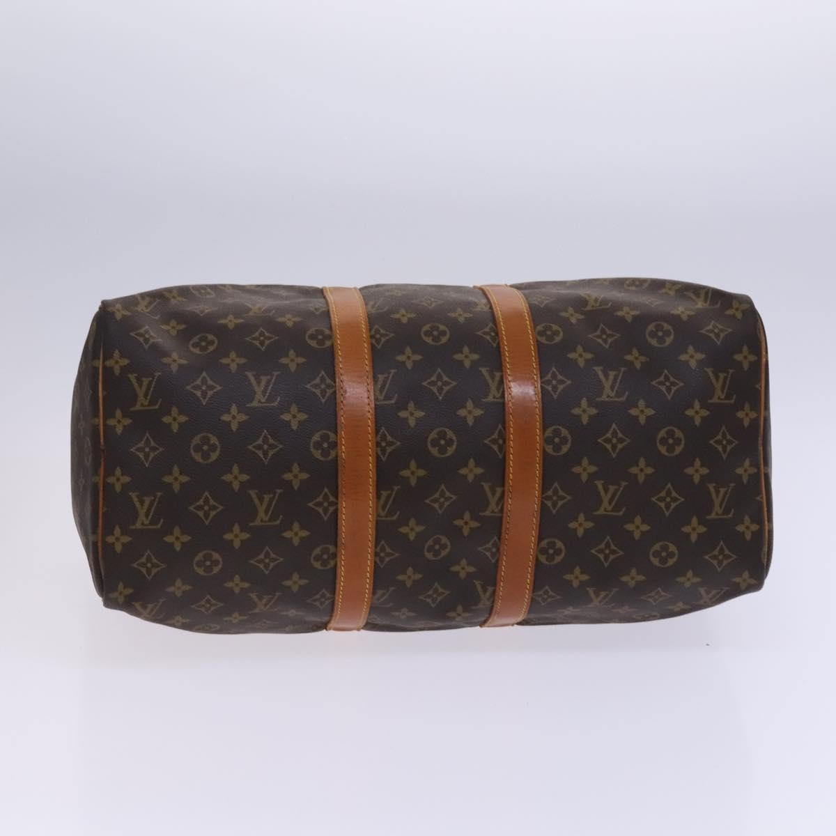 Louis Vuitton Keepall Bag Monogram Canvas Brown Canvas Travel Bag Bag (Pre-Owned)