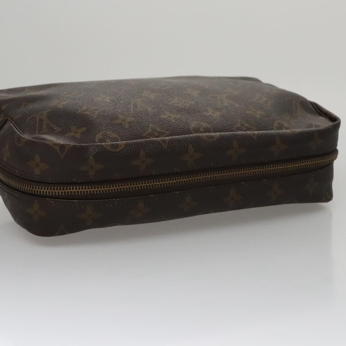 Louis Vuitton Trousse Toiletry Pouch Monogram Canvas Brown Canvas Toiletry Case Accessory (Pre-Owned)