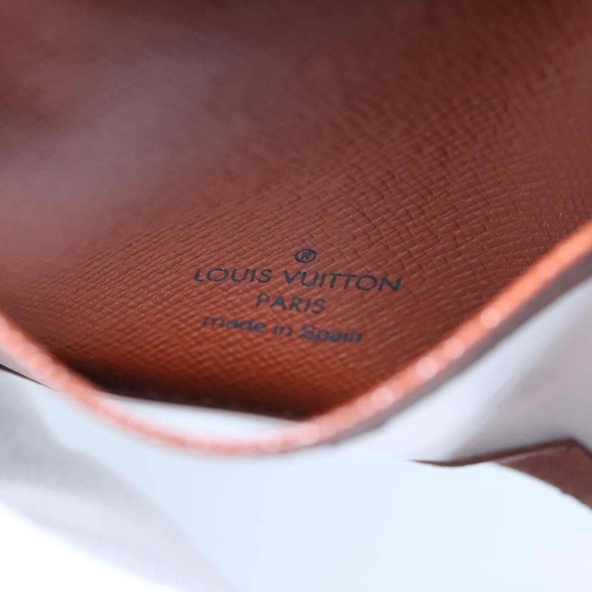 Louis Vuitton Vertical Id Card Holder Canvas Brown Canvas Card Holders Accessory (Pre-Owned)