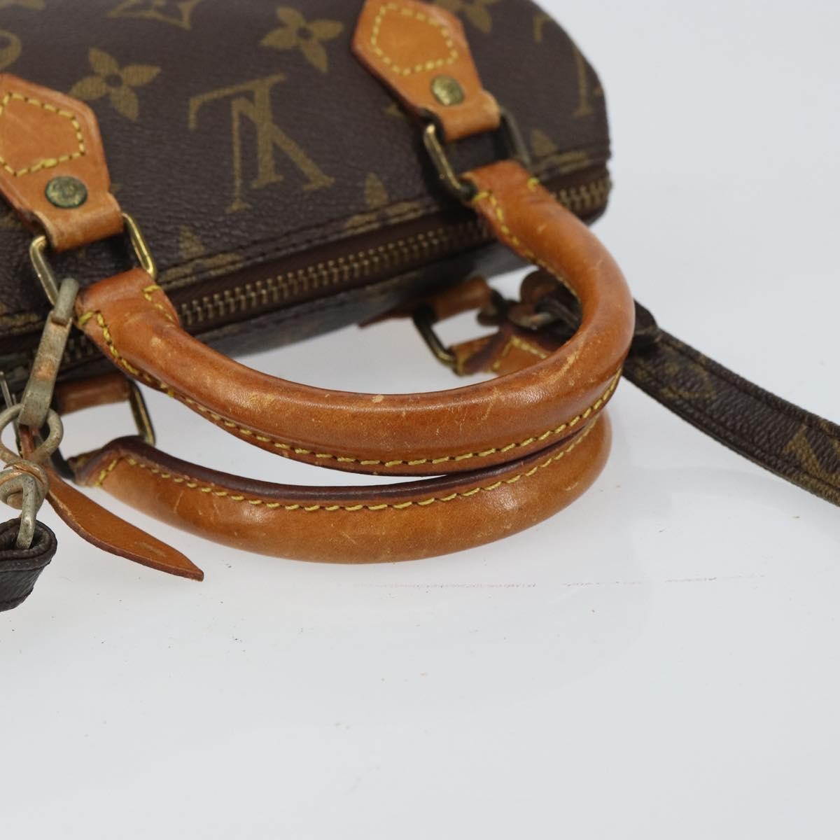 Louis Vuitton Speedy Mini Hl Handbag Monogram Canvas Brown Canvas Handbag (Pre-Owned)