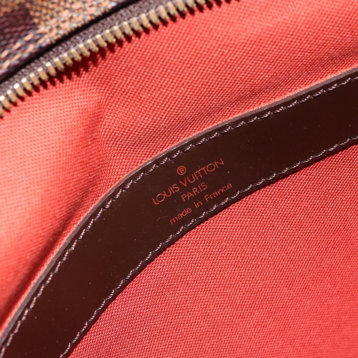 Louis Vuitton Naviglio Handbag Damier Brown Canvas Shoulder Bag Bag (Pre-Owned)