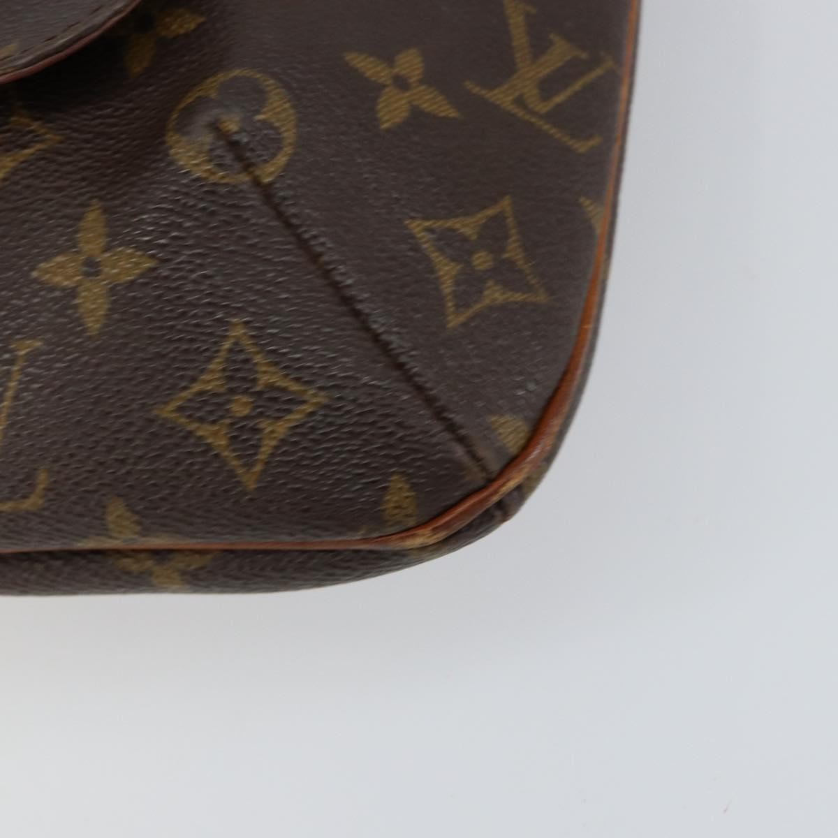 Louis Vuitton Musette Handbag Monogram Canvas Brown Canvas Shoulder Bag Bag (Pre-Owned)